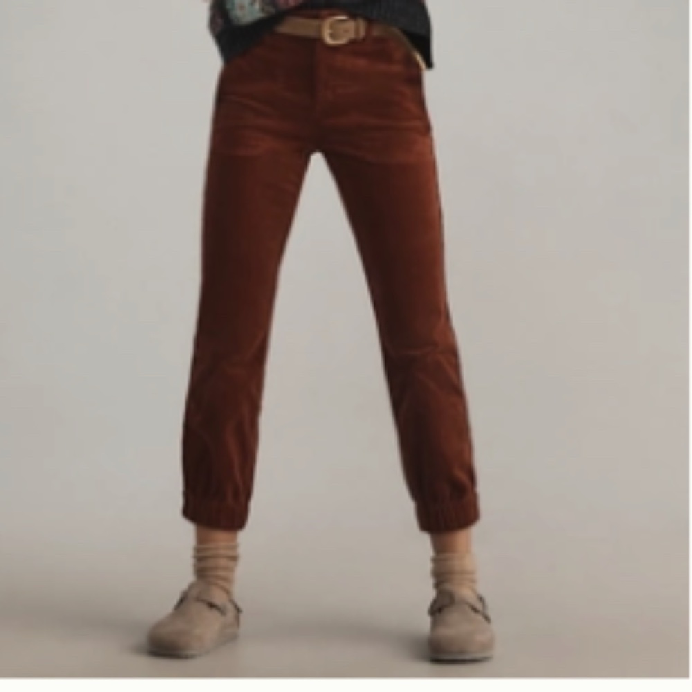ANTHROPOLOGIE - THE RICHIE SLIM JOGGERS: CORDUROY EDITION